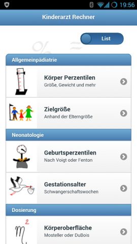 Ped(z) — Kinderarzt-Rechner для Android — скриншот 2
