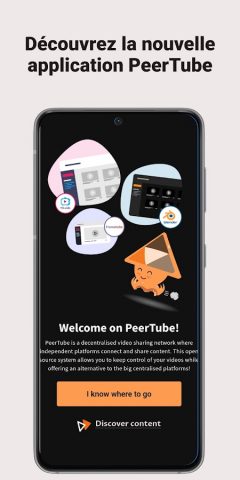 PeerTube для Android — скриншот 1