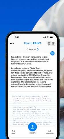 Handwriting to Text PenToPrint для iOS — скриншот 2