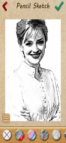 Pencil Sketch Photo Camera для iOS — скриншот 1