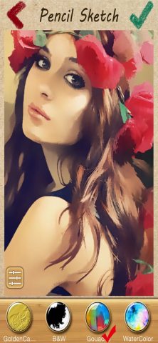Pencil Sketch Photo Camera для iOS — скриншот 4