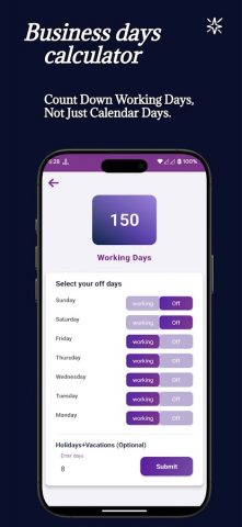 Пенсионный отсчет для Android — скриншот 3