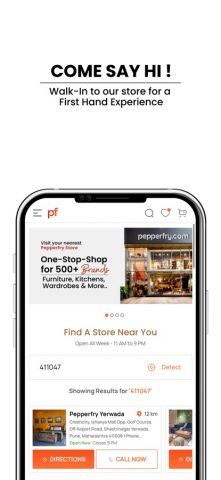 Pepperfry Furniture Store для iOS — скриншот 2