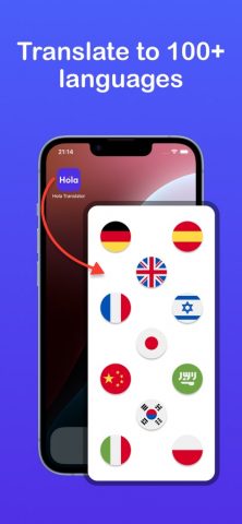 Переводчик Hola — AI Перевод для iOS — скриншот 5