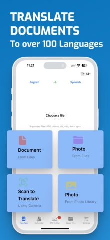 Переводчик PDF и Word для iOS — скриншот 3