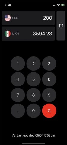 Pesos to Dollars Conversion для iOS — скриншот 1