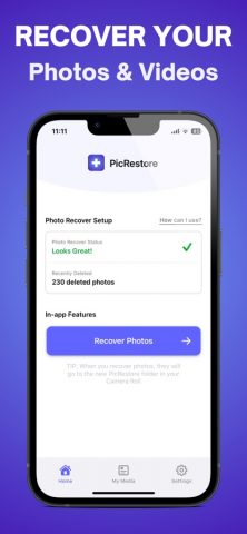 Photo Recovery: Pic Restore для iOS — скриншот 1