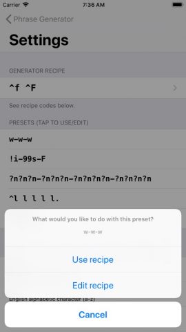 Phrase Generator для iOS — скриншот 5