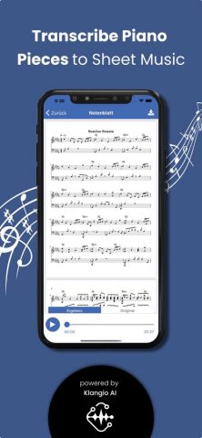 Piano2Notes для iOS — скриншот 1