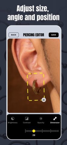 Piercing Photo Editor FX-pics для iOS — скриншот 2