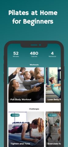 Пилатес в домашних условиях для iOS — скриншот 1