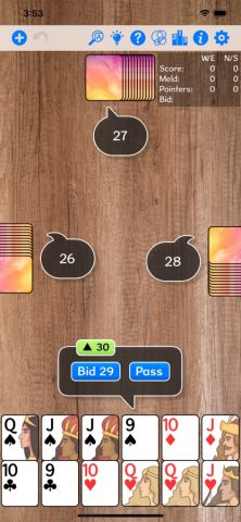 Pinochle для iOS — скриншот 1