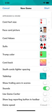 Pinochle для iOS — скриншот 4