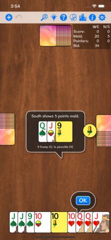 Pinochle для iOS — скриншот 5