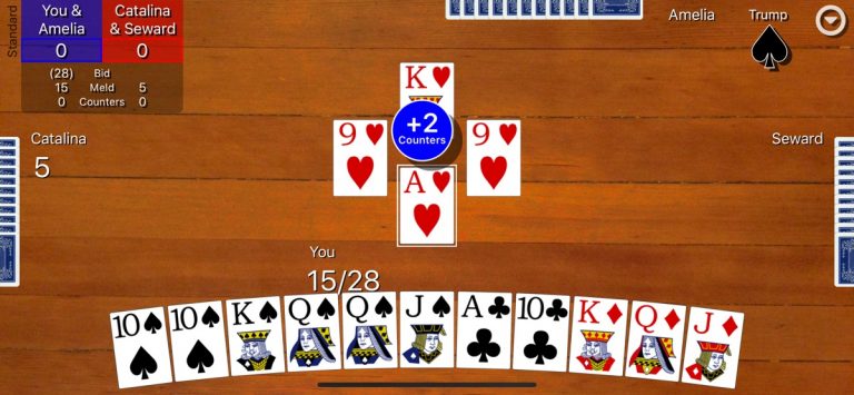 Pinochle Classic для iOS — скриншот 1