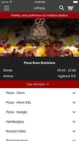 Pizza Boss для iOS — скриншот 1