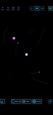 Planet simulation — скриншот 1