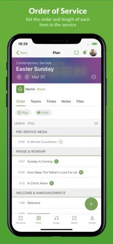 Planning Center Services для iOS — скриншот 3