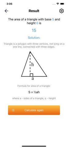 Площадь треугольника для iOS — скриншот 2