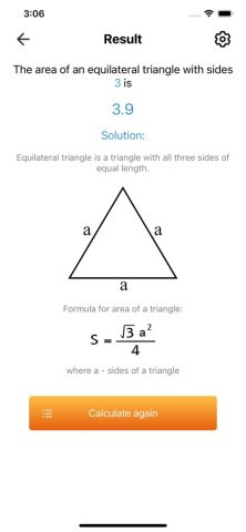 Площадь треугольника для iOS — скриншот 4