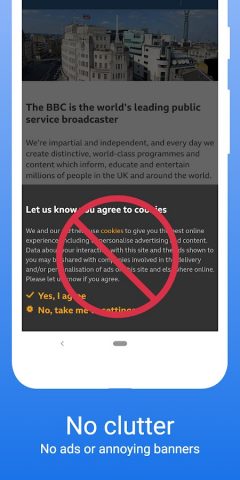 Pluma: private & fast browser для Android — скриншот 1