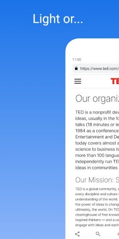 Pluma: private & fast browser для Android — скриншот 3