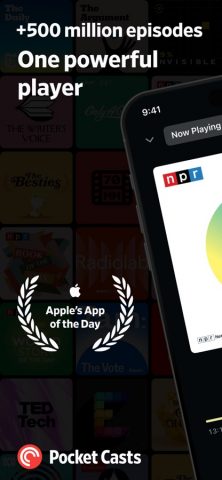 Pocket Casts: Podcast Player для iOS — скриншот 1