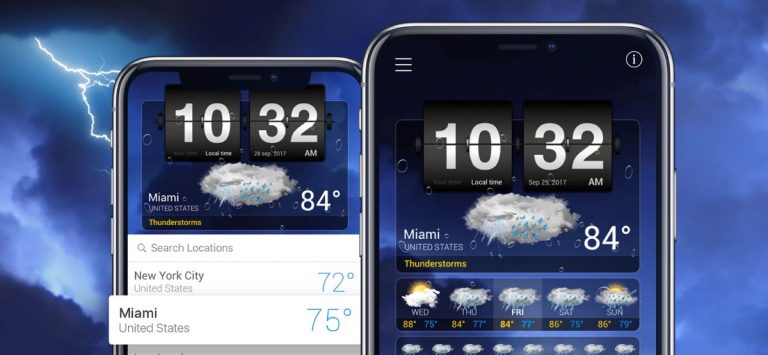 Погода⁺ для iOS — скриншот 1