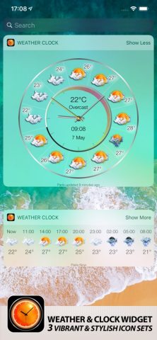 Погода & Часы Виджет для iOS — скриншот 3