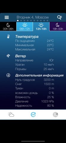Погода в России для iOS — скриншот 3
