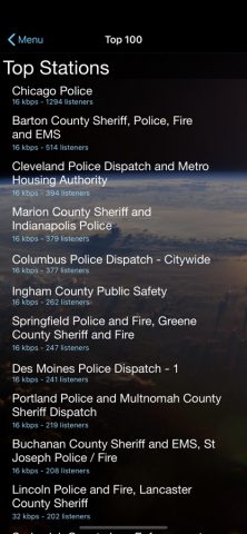 Police Scanner + для iOS — скриншот 1