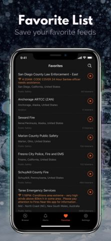 Police Scanner: Fire Radio для iOS — скриншот 5