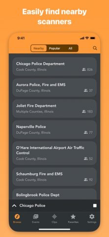 Police Scanner Radio & Fire для iOS — скриншот 3