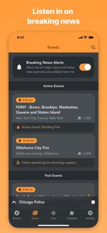 Police Scanner Radio & Fire для iOS — скриншот 5