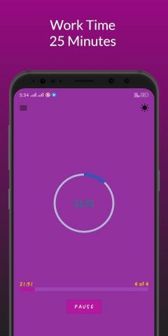 Pomodoro Timer : Study timer для Android — скриншот 1