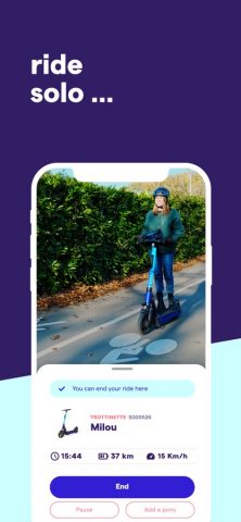 Pony — Bike & Scooter Sharing для iOS — скриншот 4