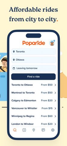 Poparide для iOS — скриншот 2