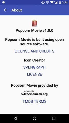 Popcorn Movie для Android — скриншот 1