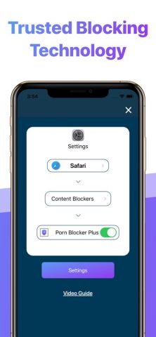 Porn Blocker Plus — for Safari для iOS — скриншот 3