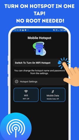 Portable WiFi — Mobile Hotspot для Android — скриншот 1