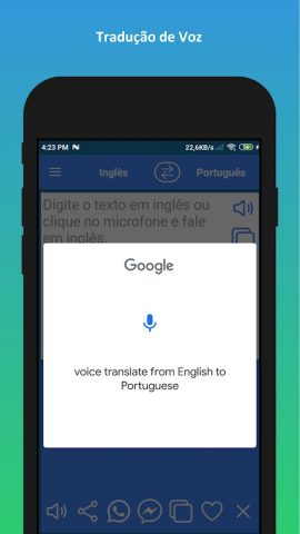 Português Inglês Tradutor для Android — скриншот 4