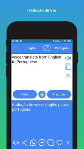 Português Inglês Tradutor для Android — скриншот 5