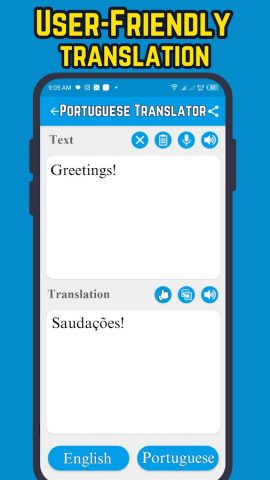 Portugues Tradutor Ingles для Android — скриншот 1
