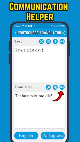 Portugues Tradutor Ingles для Android — скриншот 2