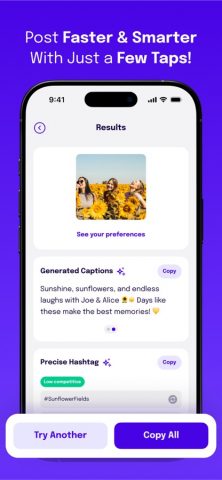 Post Ninja: Hashtag & Caption для iOS — скриншот 4
