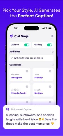 Post Ninja: Hashtag & Caption для iOS — скриншот 5