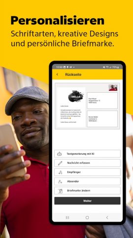 PostCard Creator для Android — скриншот 3