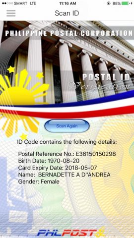 Postal ID Verification для iOS — скриншот 3