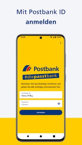 Postbank BestSign для Android — скриншот 3