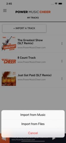 Power Music Cheer для iOS — скриншот 2
